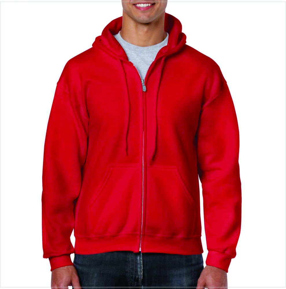 GILDAN SUDADERA CON CAPUCHA Y CIERRE 50/50 ALG/POL ADULTO S-XL imagen